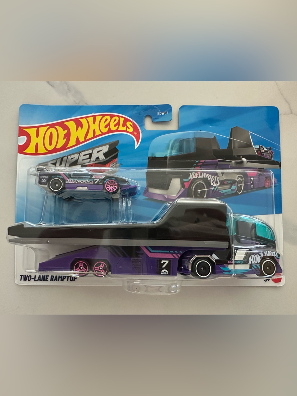 Rare Hot Wheels GT Scorcher - Lets Race Edition - Super Rigs